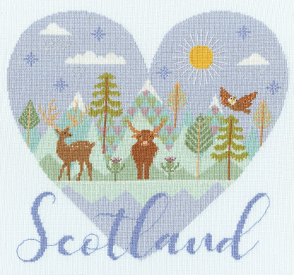 Bothy Threads Heart Of Scotland Cross Stitch Kit