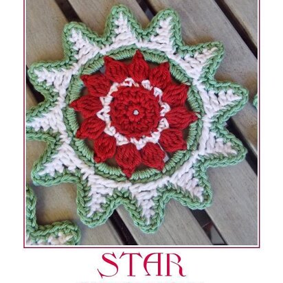 STAR Christmas Ornament Coaster