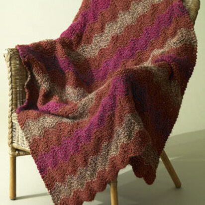 Catch the Wave Afghan in Lion Brand Homespun - 60684