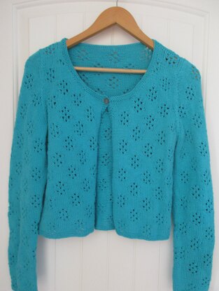 Eyelet Flower Cardigan