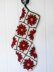 Poinsettia Granny Square Christmas Stocking