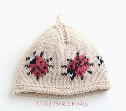 Little Ladybird baby beanie