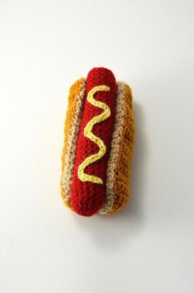 Hotdog Crochet Pattern, Hotdog Amigurumi, Fast Food Crochet Pattern, Fast Food Amigurumi