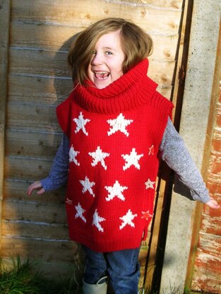 Star Chunky Cape with Snood for kids 1-10 years