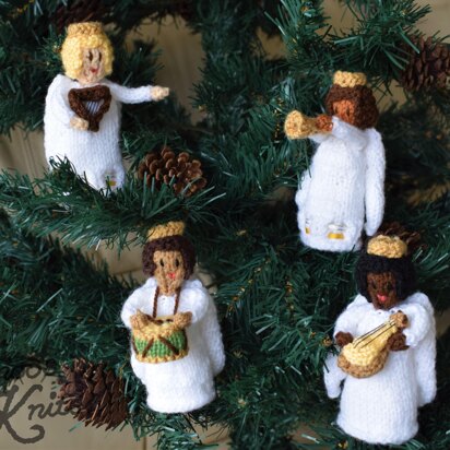 Musical Angels Ornament Festive Christmas Decoration Snoo's Knits