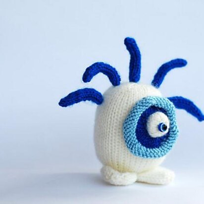 Blue eye sweet and funny monster