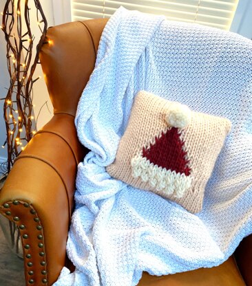 Hats Off To Santa Small Santa Hat Cushion Cover