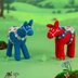 Astrid and Alva Dala Horses