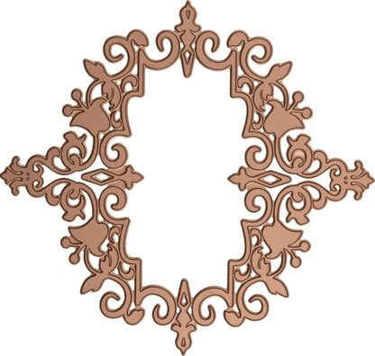 Spellbinders Amazing Papers Grace Glimmer Hot Foil Plate - Petite Looking Glass Frame