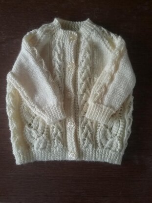 Lace Baby Hoodie and Cardigan