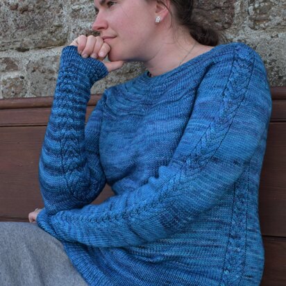 Cabled at the Seams Sweater