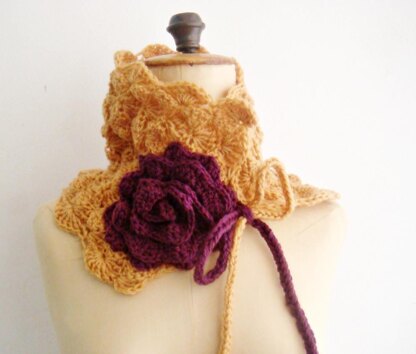 Boho Chic Cowl with Flower