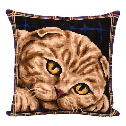 Panna Scottish Fold Cat (Cusion Front) Cross Stitch Kit