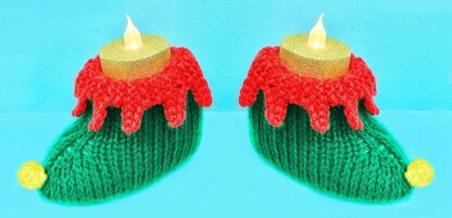 Christmas Elf Boots Tea Light Holders