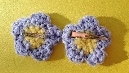 Crochet Flower Pin/Hair Clip and Keychain Pattern Bundle