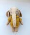 Elephant in a sweater plush toy