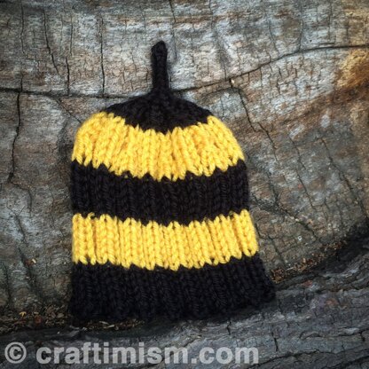 Bee Bottom Baby Hat