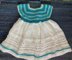 Blue waves baby dress