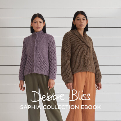 Saphia Collection Ebook -  Knitting & Crochet Patterns for Women in Debbie Bliss Saphia