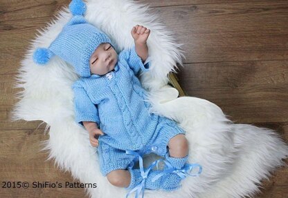 Cable Onesie Knitting Pattern #312