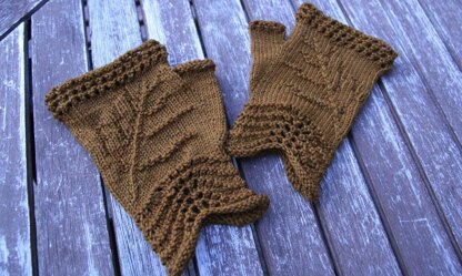 Fossilised Ferns Scarf and mitts