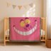 C2C Cheshire Cat Smile Blanket Face Pink Afghan 90x90 Square CROCHET PATTERN