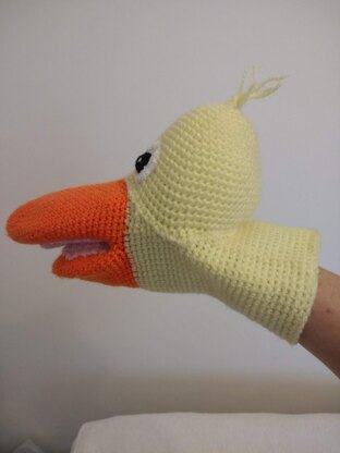 Duck, hand puppet
