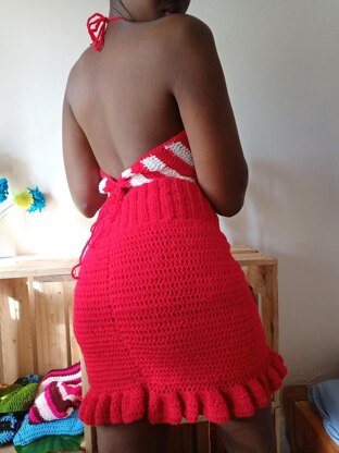 Simple Crochet Ruffle Skirt