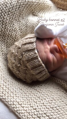 Newborn Hat for Ben - Eyelet Version