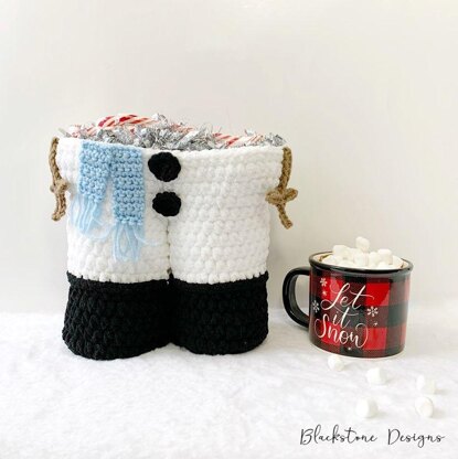 Snowman Legs Gift Basket