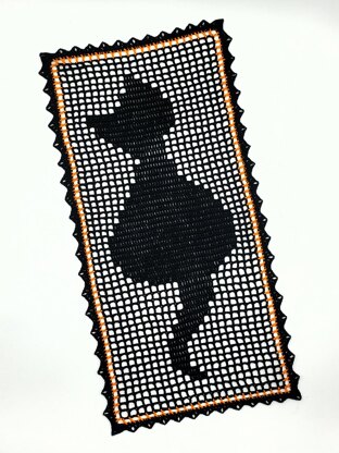 Black Cat Table Runner