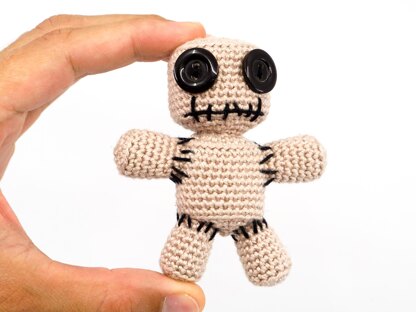 Mini Voodoo Doll Pincushion Crochet Pattern