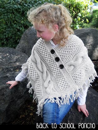 Back to School Poncho