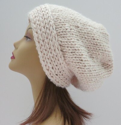 The Jenna Slouch Hat with Single Cable