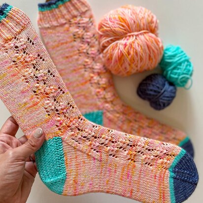 Lollipop Socks - knitting pattern