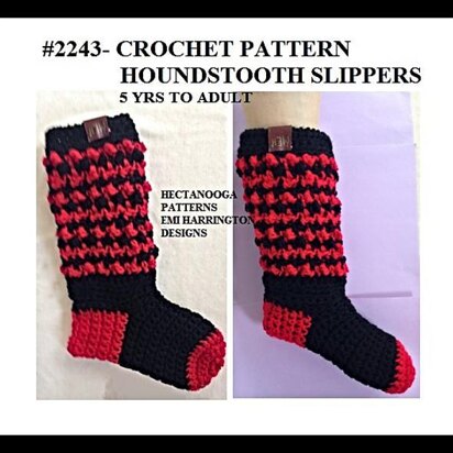 2243 - Houndstooth Slippers