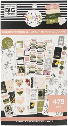 The Happy Planner Sticker Value Pack - Modern Farmhouse, 475/Pkg