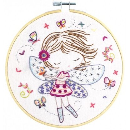 Un Chat Dans L'Aiguille When Salome Plays The Fairy Embroidery Kit - Sold Without Hoop