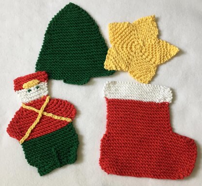 Holiday Potholders Dishcloths