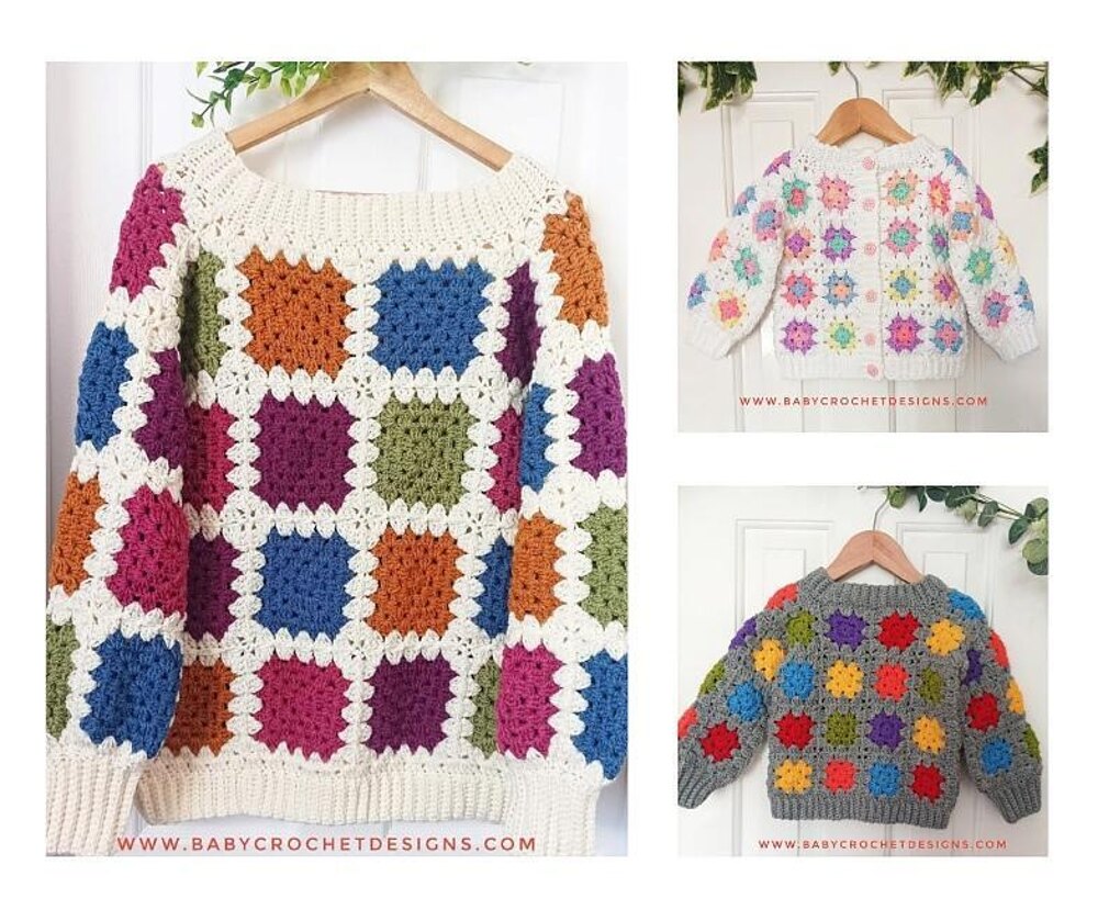 Lots of Squares Jumper Cardigan at WEBS