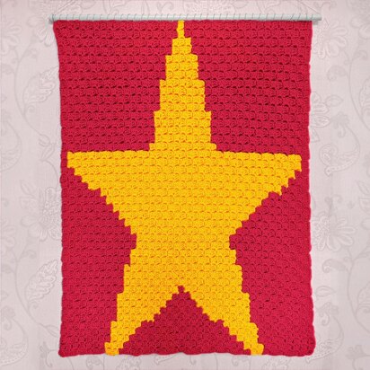 C2C - Big Star - Corner to Corner Blanket