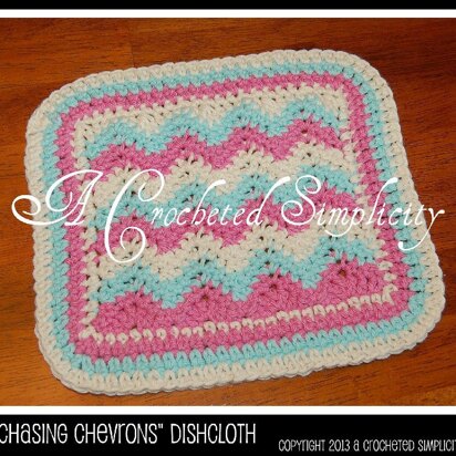 Chasing Chevrons Dishcloth