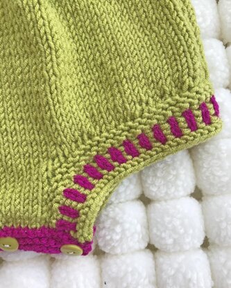 P104 Romper Suit and Pompom Hat