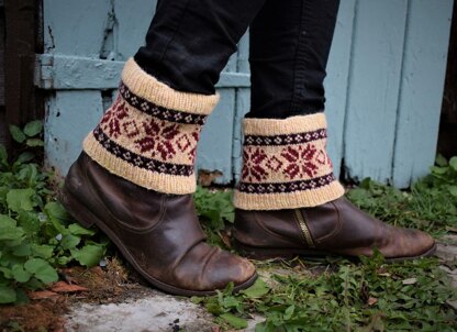 Snowflakes Boot Cuffs