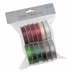 Trimits  Satin Ribbon Bag: 2m x 10mm: Festive Mix: 12 Pieces