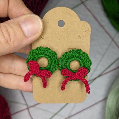 Christmas Wreath Earrings