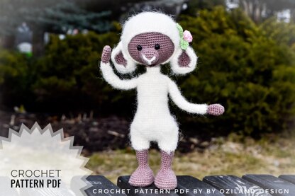 Crochet Pattern: Rosy the lamb toy