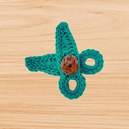 A crochet scissors pattern