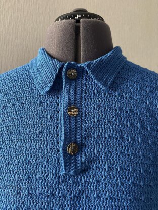 Long Loop Stripe Polo Shirt