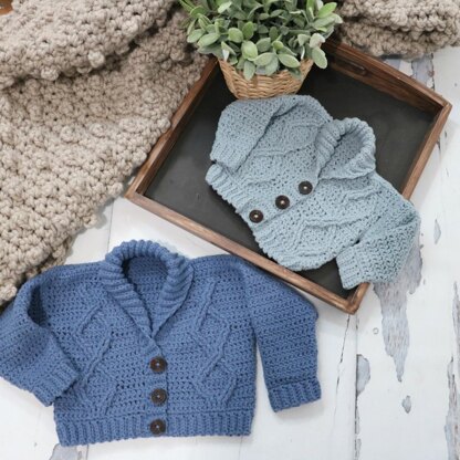 Modern Baby Cabled Cardigan